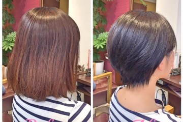 今年は暑いからバッサリ、ショートスタイルが増えています!!