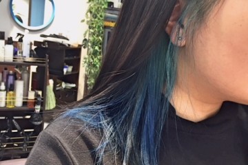 インナーカラー ブルー